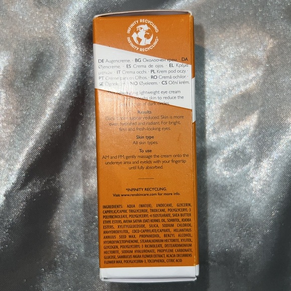 REN BRIGHTENING DARK EYE CIRCLE CREAM w elderberry, glycogen,& hyaluronic. VEGAN - Picture 3 of 6